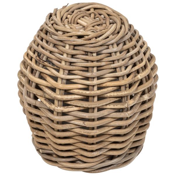 Kurv rund kubu rattan ø20x20cm