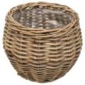 Kurv rund kubu rattan ø30x25cm