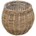 Kurv rund kubu rattan ø43x35cm