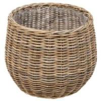 Kurv rund kubu rattan ø55x45cm
