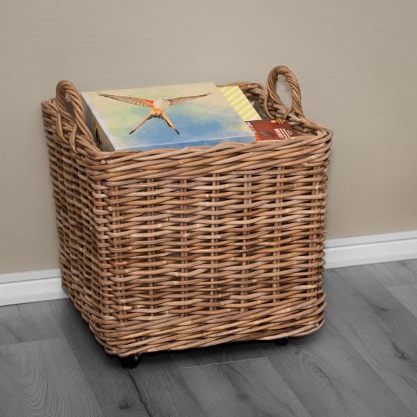 Kurv firkantet med hjul 50x50x45cm