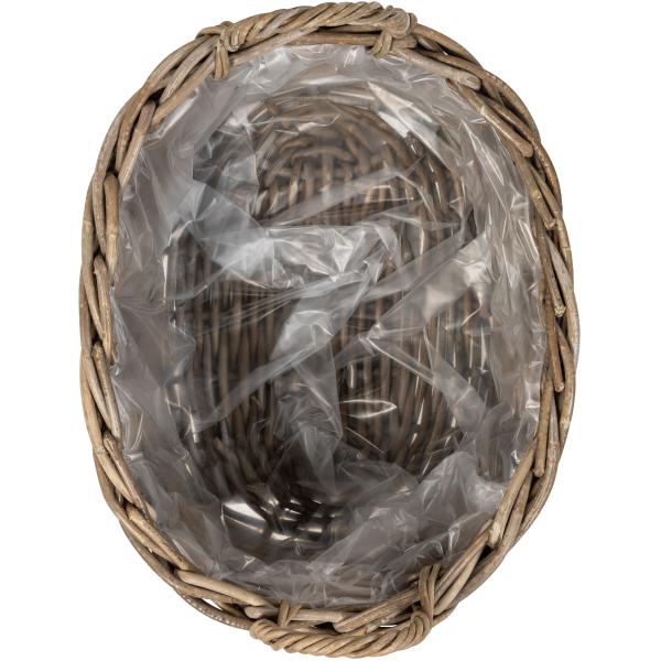 Kurv oval med håndtag 53x40x25cm