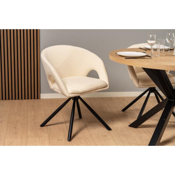 Liv med drejefunktion teddy hvid