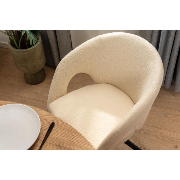 Liv med drejefunktion teddy hvid