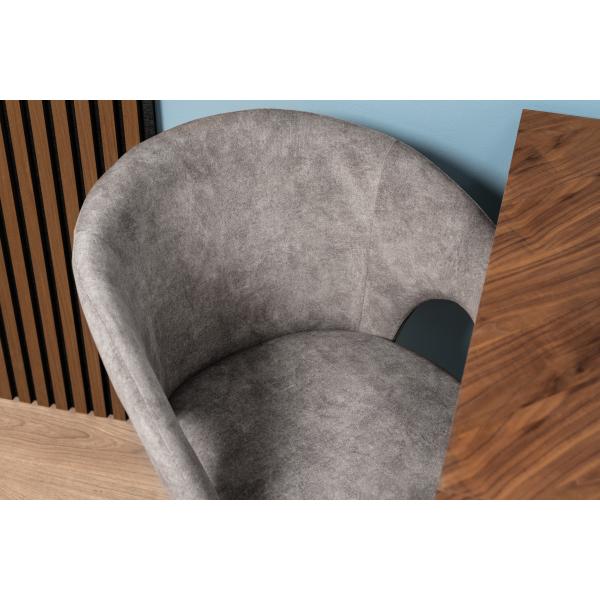 Liv med drejefunktion plys grå