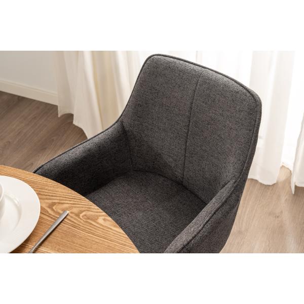 Dagmar med drejefunktion stof grå