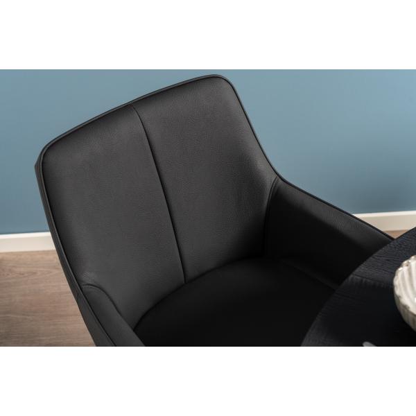 Dagmar med drejefunktion kunstlæder sort