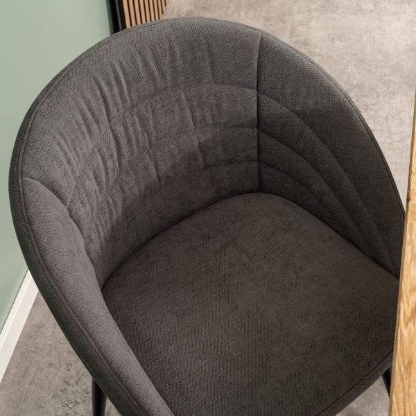 Josefine stof mørkegrå