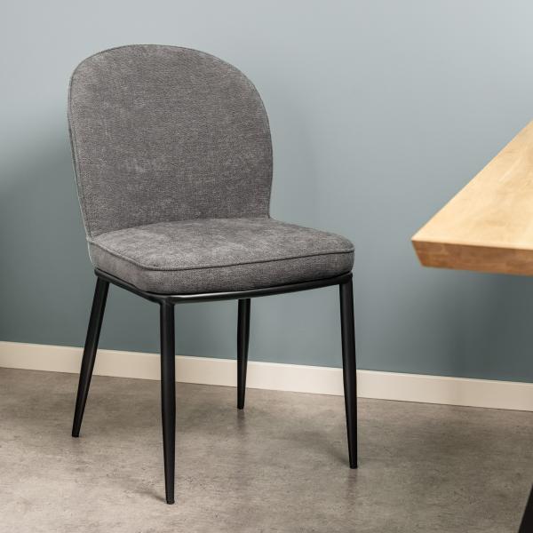 Andrea stof mørkegrå