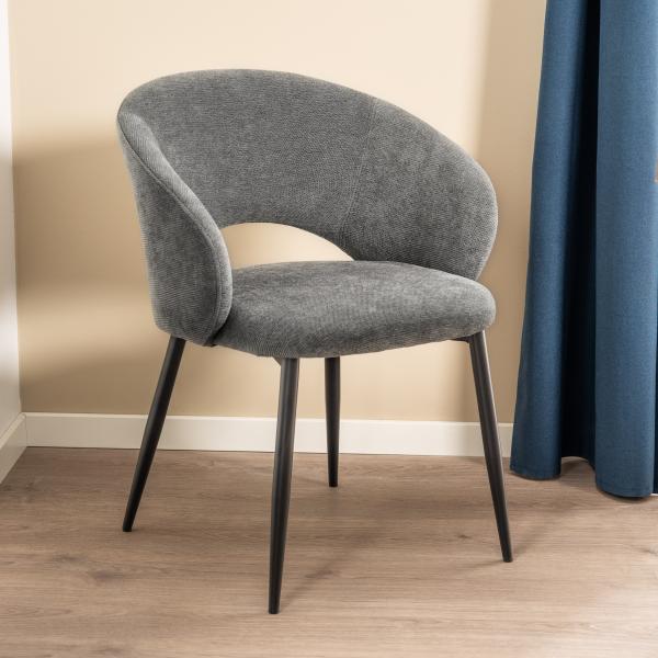 Johanne stof mørkegrå