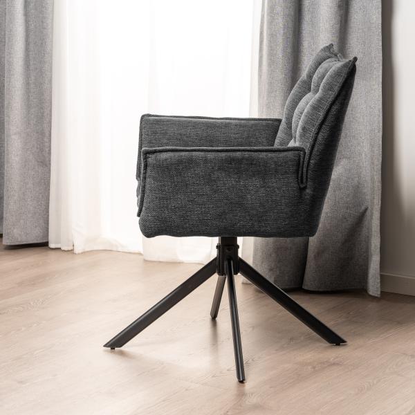 Ea med drejefunktion stof mørkegrå