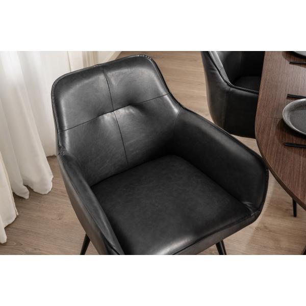 Karen kunstlæder mørkegrå