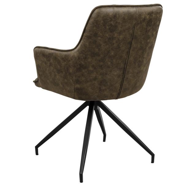 Elina med drejefunktion suede mørkegrå