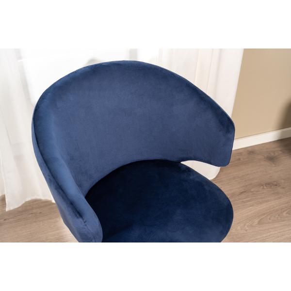 Victoria med drejefunktion velour blå