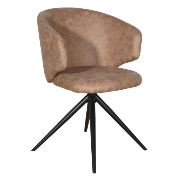 Victoria med drejefunktion suede brun