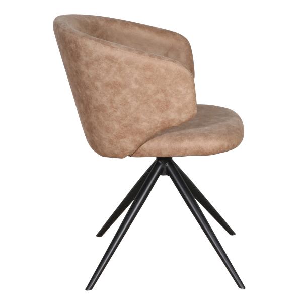 Victoria med drejefunktion suede brun