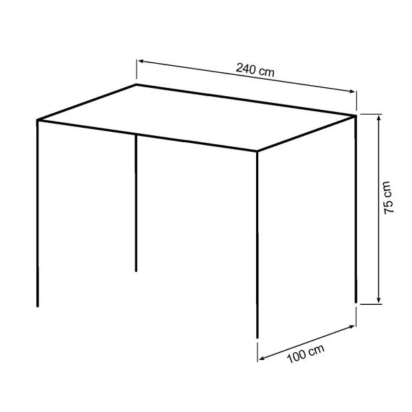 Terni 240x100x75cm eg natur/natur