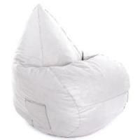 Premium oval sækkestol creme