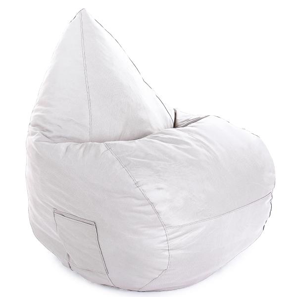 Premium oval sækkestol creme