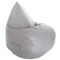 Premium oval sækkestol beige