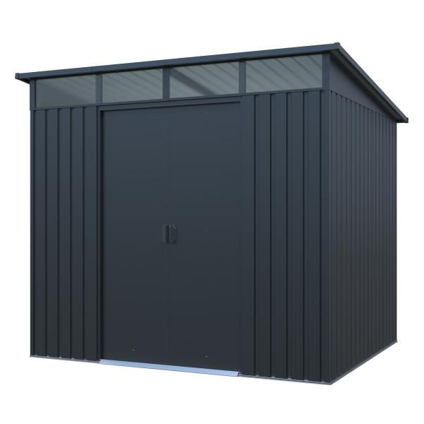 Redskabsskur stål antracit 4.5m2