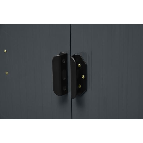 Redskabsskur stål antracit 7.2m2