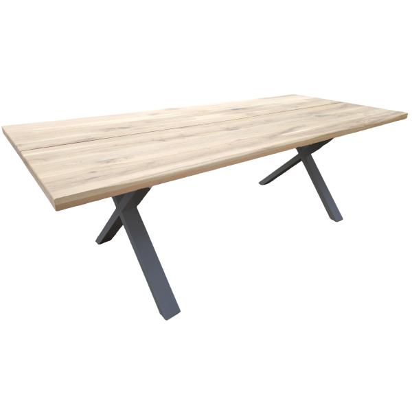 Firenze eg natur/krydsben sort 160x95cm