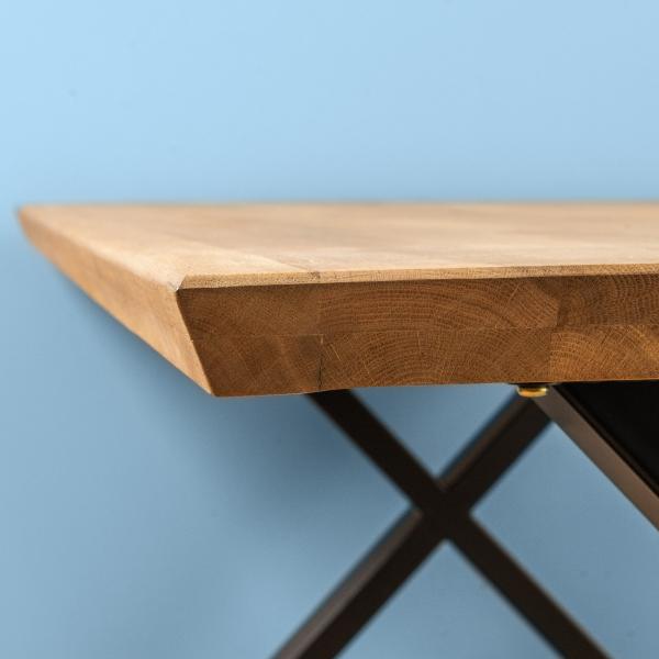 Firenze med krydsben 160x95x74cm eg natur/sort