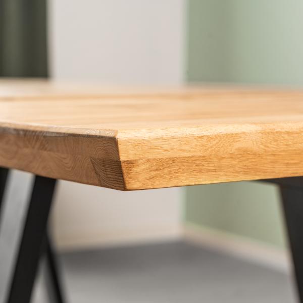 Firenze med skråben 160x95x74cm eg natur/sort