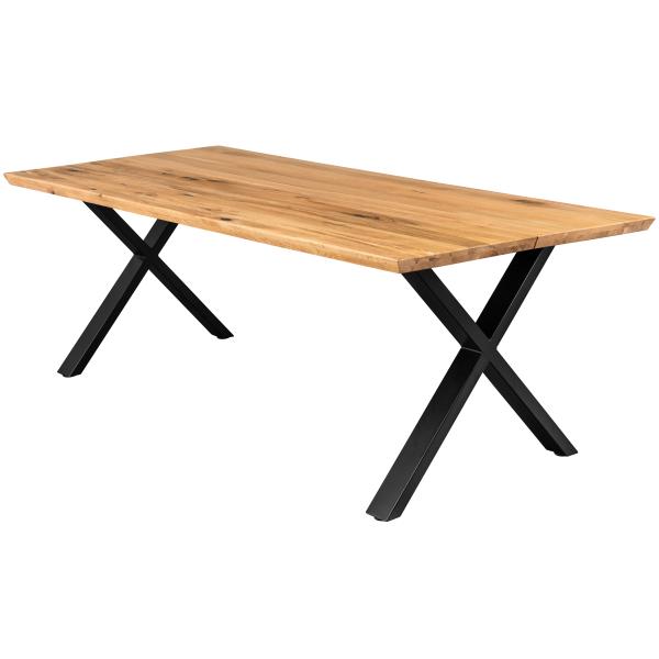 Firenze med krydsben 200x95x74cm eg natur/sort
