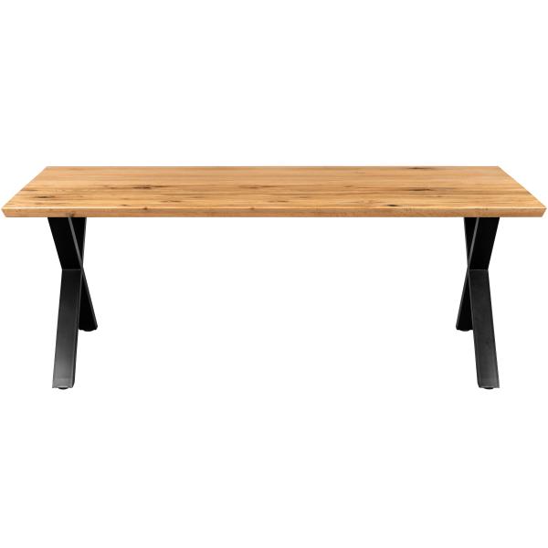 Firenze med krydsben 200x95x74cm eg natur/sort