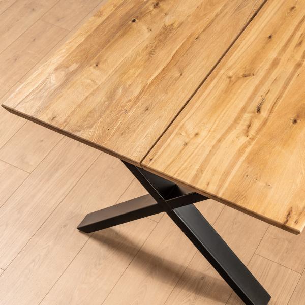 Firenze med krydsben 200x95x74cm eg natur/sort