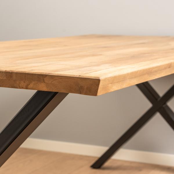 Firenze med krydsben 200x95x74cm eg natur/sort