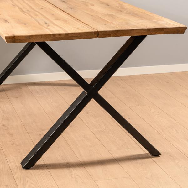 Firenze med krydsben 200x95x74cm eg natur/sort