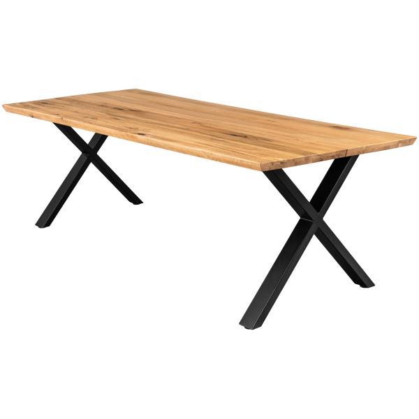 Firenze med krydsben 220x95x74cm natur/sort