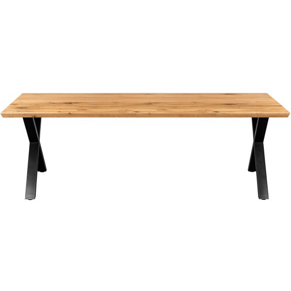 Firenze med krydsben 220x95x74cm natur/sort