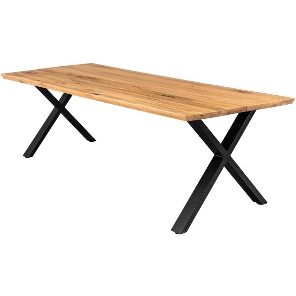 Firenze med krydsben 240x95x74cm eg natur/sort