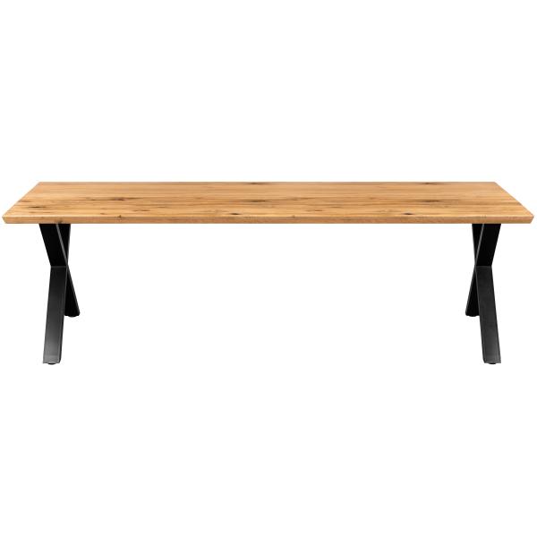 Firenze med krydsben 240x95x74cm eg natur/sort