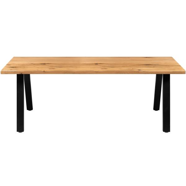 Firenze eg natur/skråben sort 200x95cm