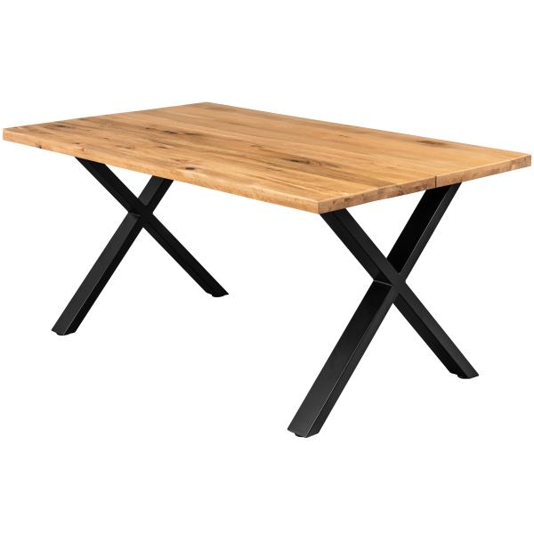 Firenze med krydsben 160x95x74cm eg natur/sort