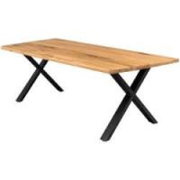 Firenze med krydsben 200x95x74cm eg natur/sort