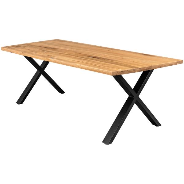 Firenze med krydsben 200x95x74cm eg natur/sort