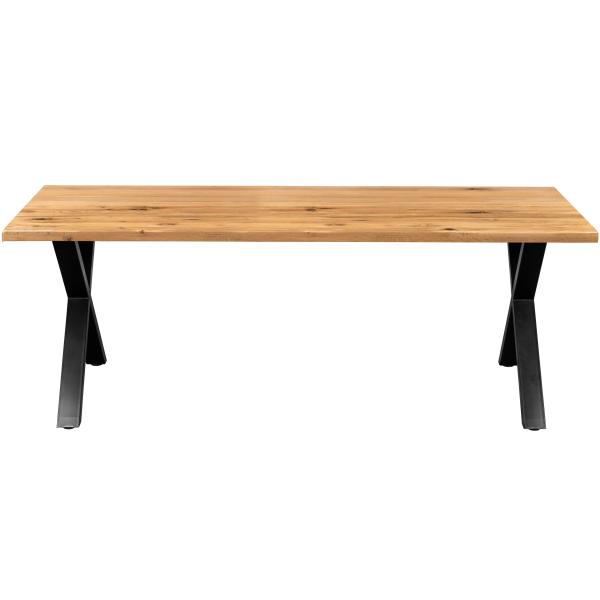 Firenze med krydsben 200x95x74cm eg natur/sort