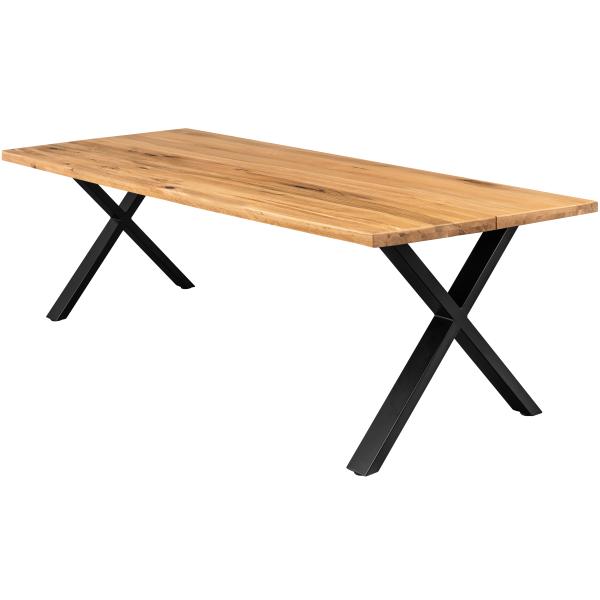 Firenze med krydsben 240x95x74cm eg natur/sort