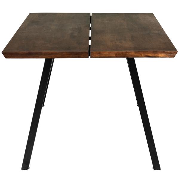 Firenze med skråben 200x95x74cm eg smoked/sort