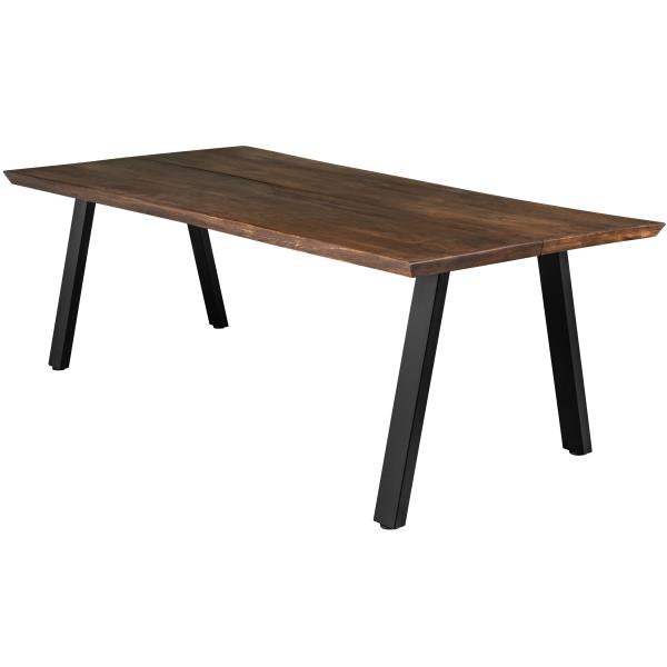 Firenze med skråben 220x95x74cm eg smoked/sort