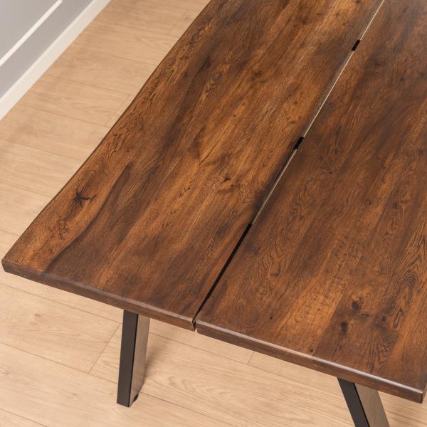 Firenze med skråben 160x95x74cm eg smoked/sort