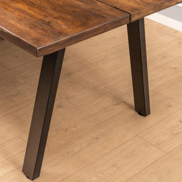 Firenze med skråben 160x95x74cm eg smoked/sort