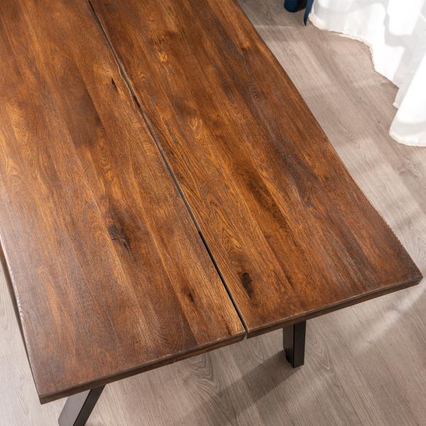 Firenze med skråben 200x95x74cm eg smoked/sort