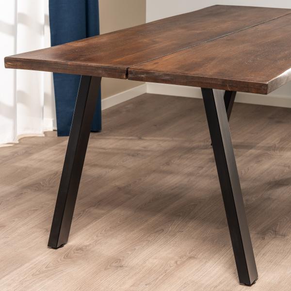 Firenze med skråben 200x95x74cm eg smoked/sort